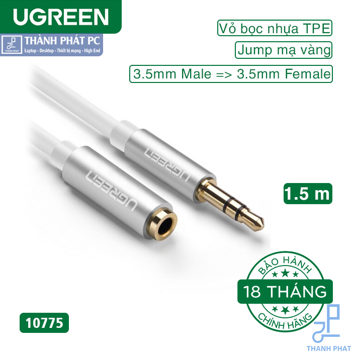Cáp nối dài Audio 3.5mm dài 1,5m Ugreen 10775