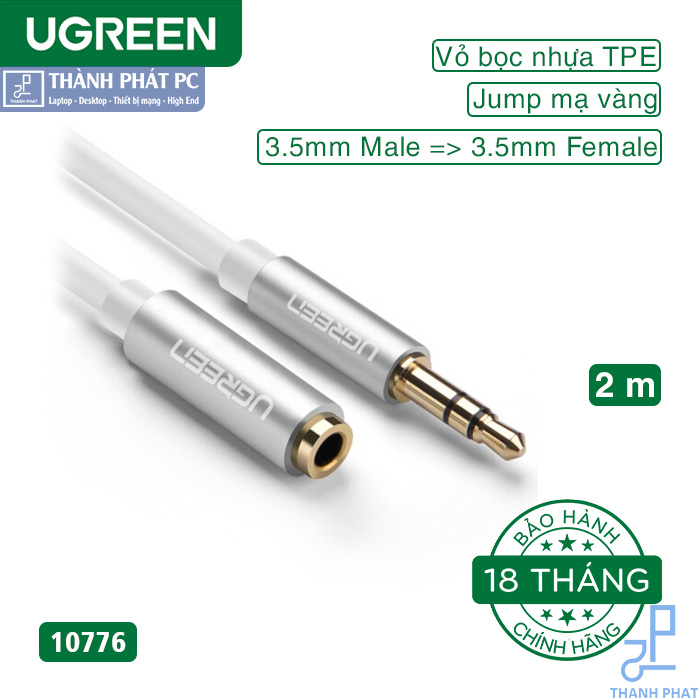Cáp nối dài Audio 3.5mm dài 2m Ugreen 10776