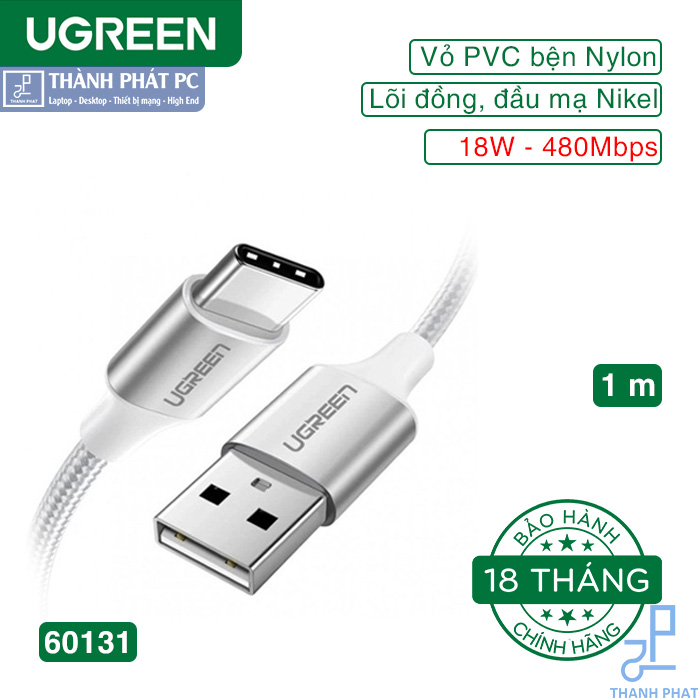 Cáp USB-A sang Type-C dài 1m Ugreen 60131