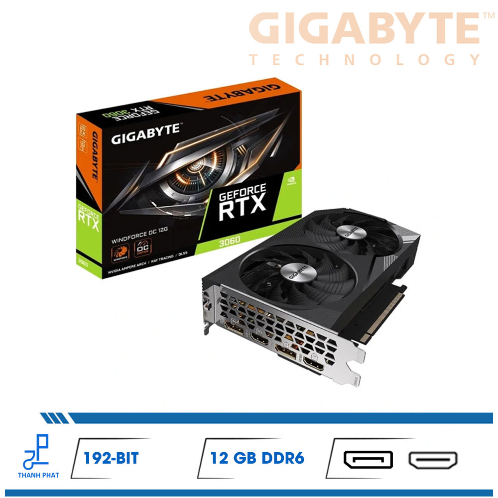VGA Gigabyte Nvidia RTX 3060 Windforce OC 12GB