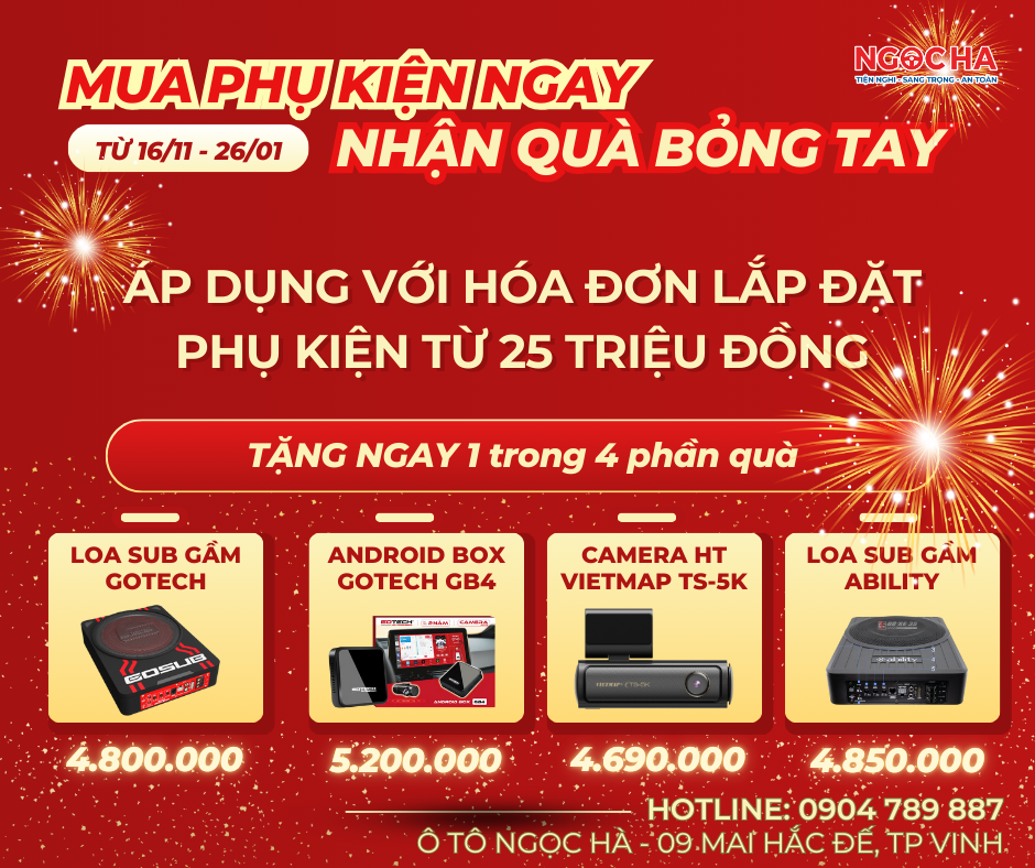 CTKM Mua Phụ Kiện Ngay - Nhận Quà Bỏng Tay