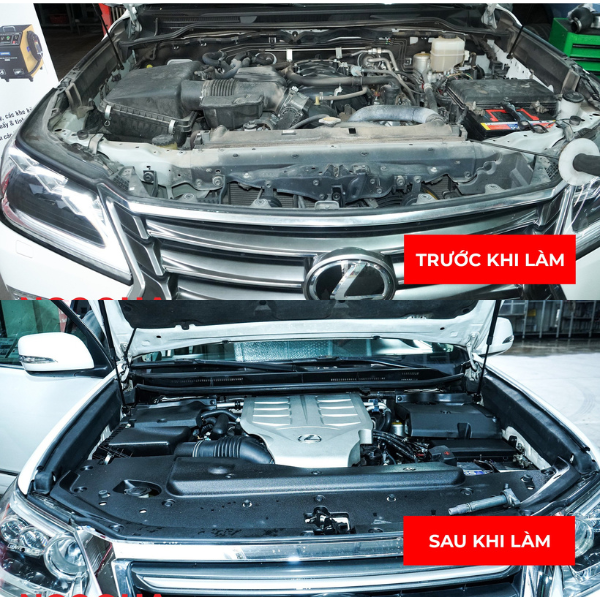 Lợi ích của vệ sinh khoang máy ô tô