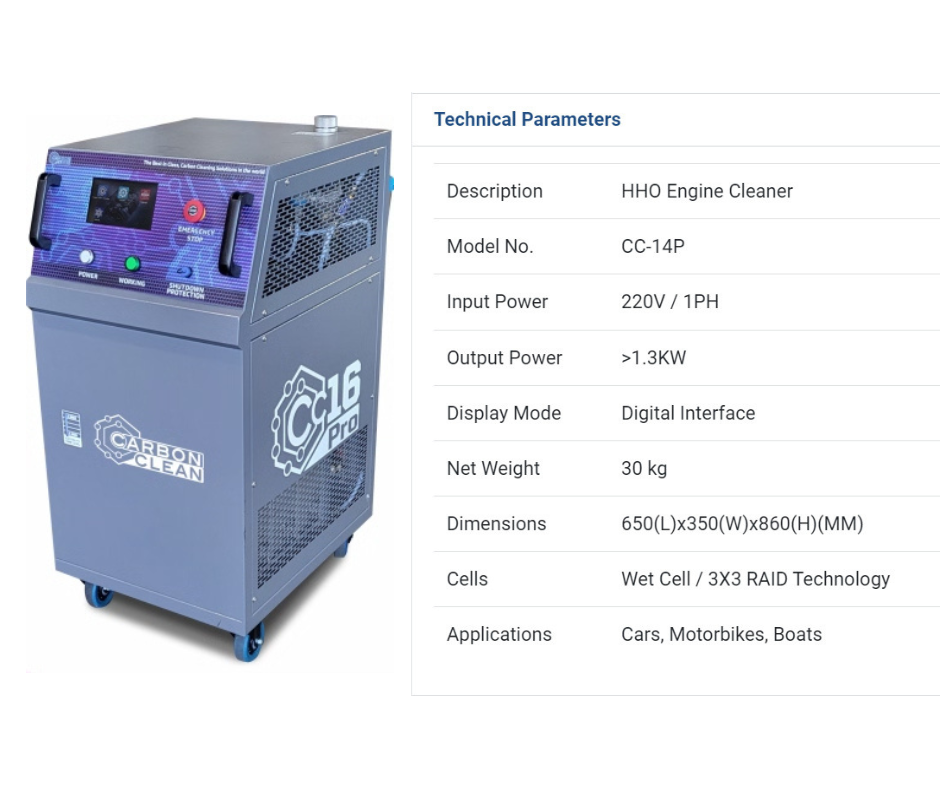 Máy Carbon Clean CC16 Pro