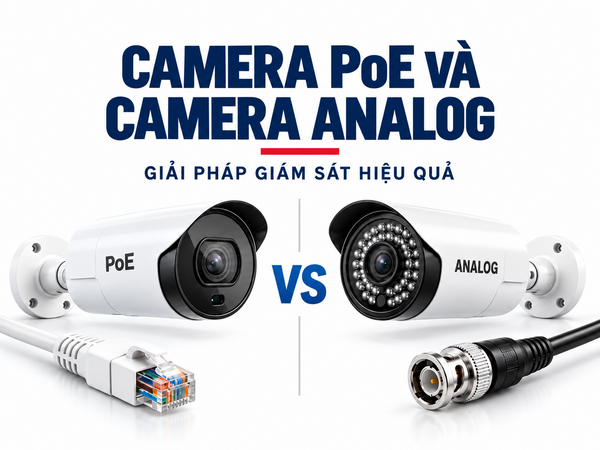 Camera IP PoE và camera Analog khác nhau thế nào? Nên chọn loại nào?