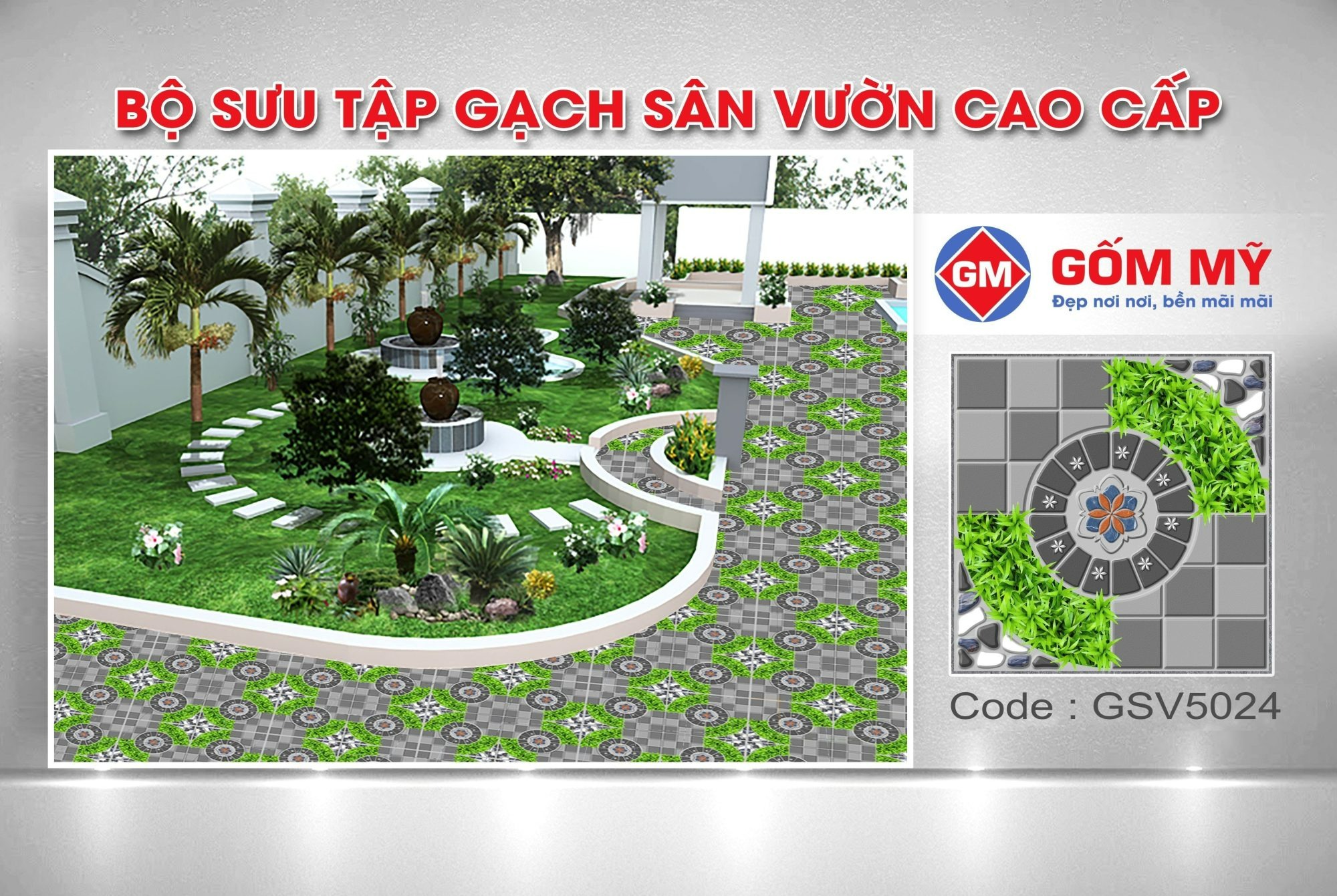 GẠCH SÂN VƯỜN CAO CẤP GSV5024