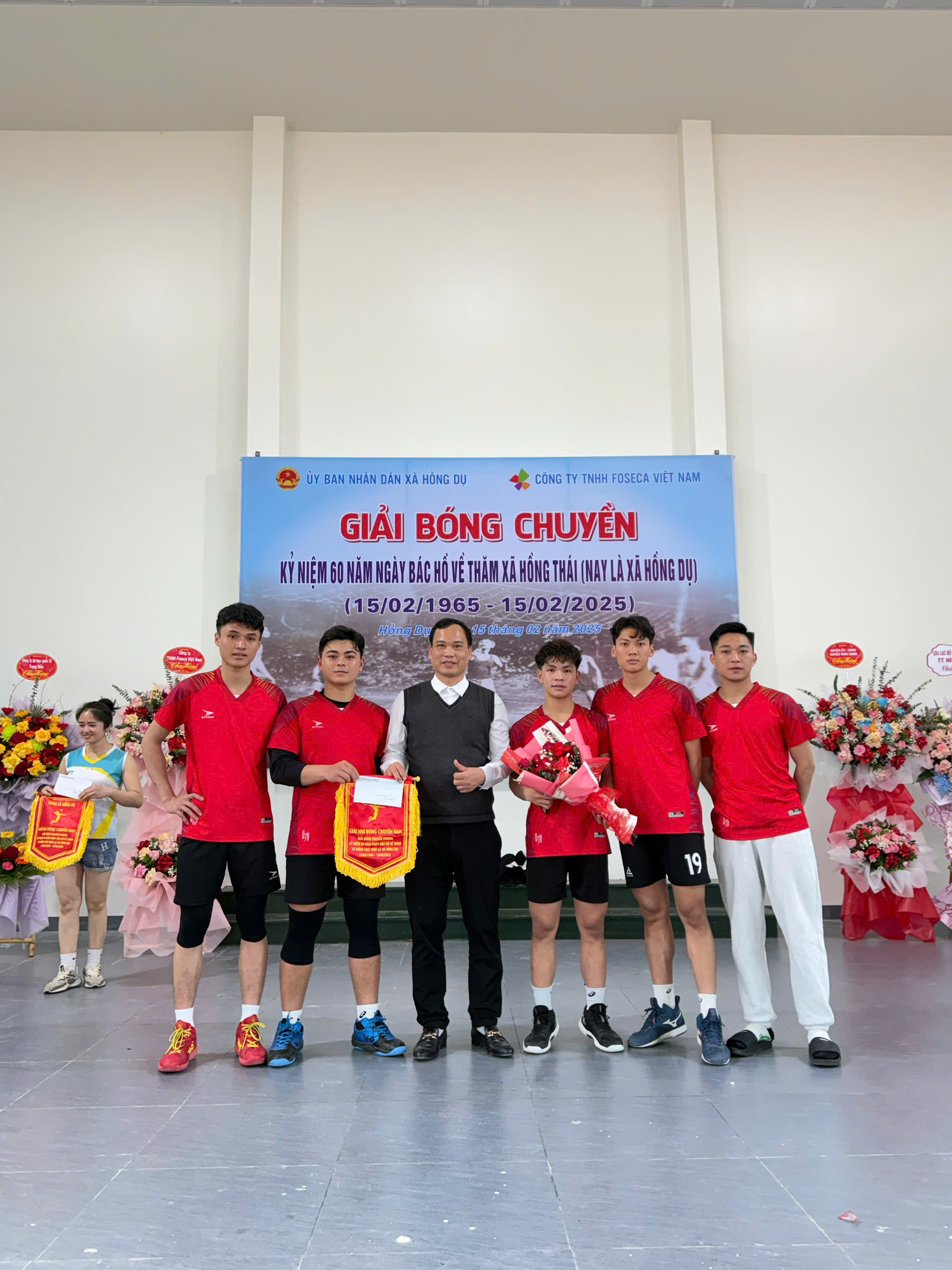 Ngày 15/2/2025 trung tâm tham gia giải bóng chuyền hơi kỷ niệm 60 năm Bác Hồ về thăm xã Hồng Dụ