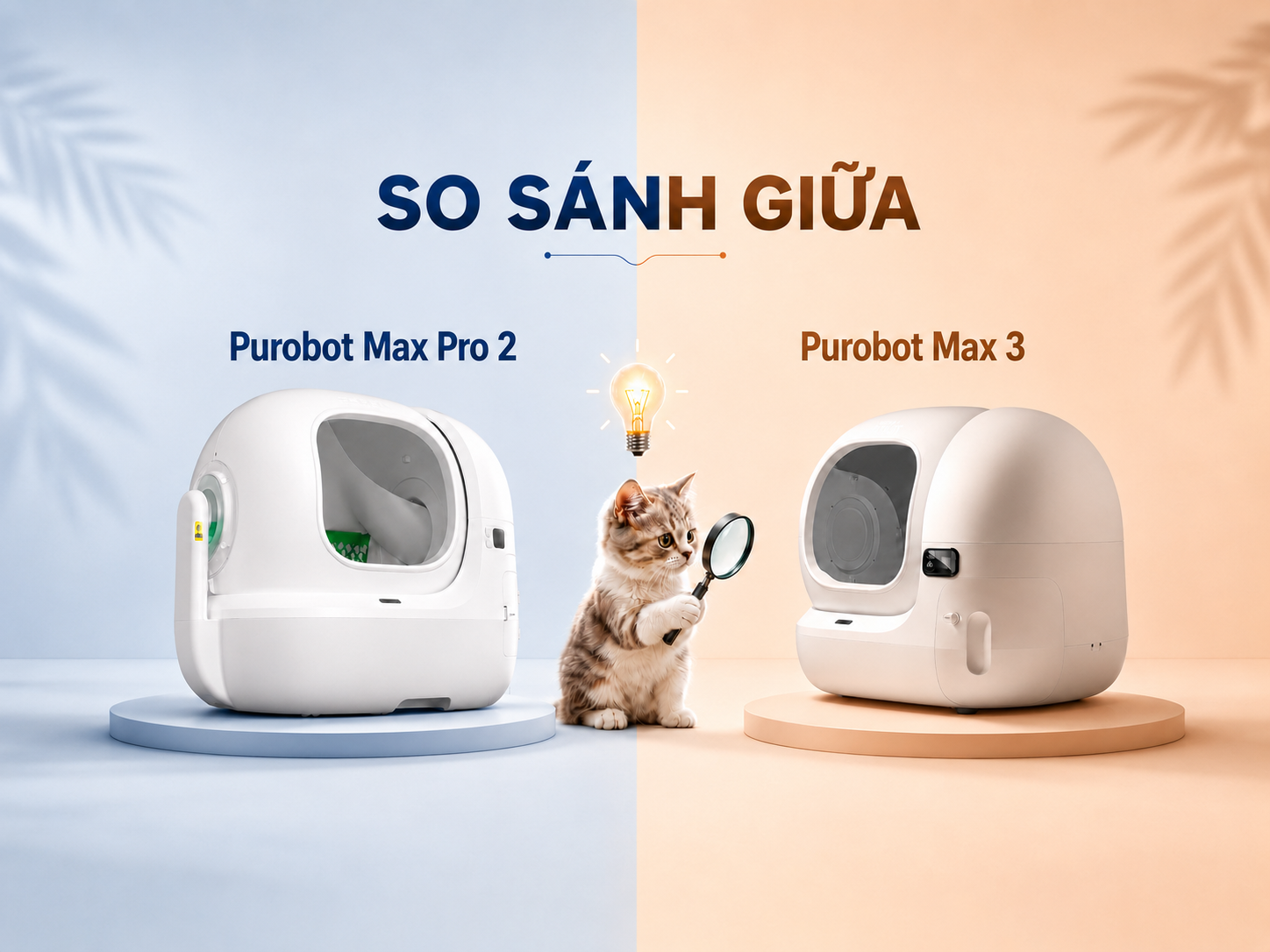 Điểm khác giữa Purobot Max 3 và Purobot Max Pro 2: Nên chọn máy dọn vệ sinh mèo nào?