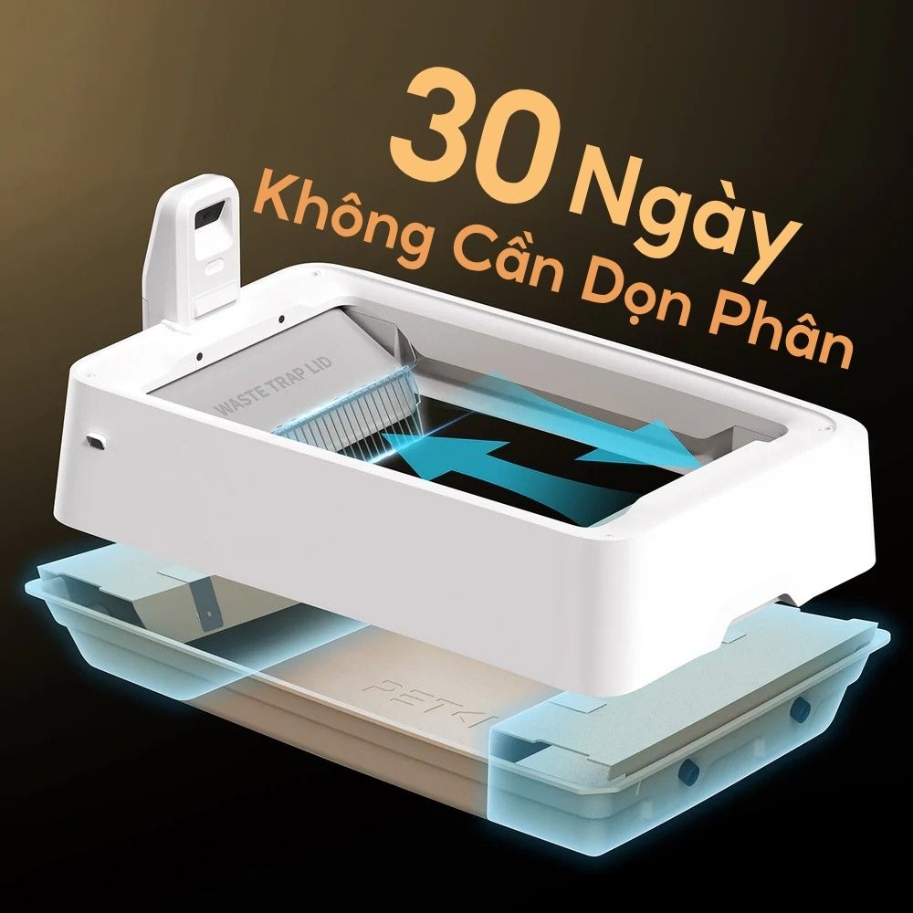 Máy Vệ Sinh Tự Động Cho Mèo PETKIT Purobot Crystal Duo có Camera AI