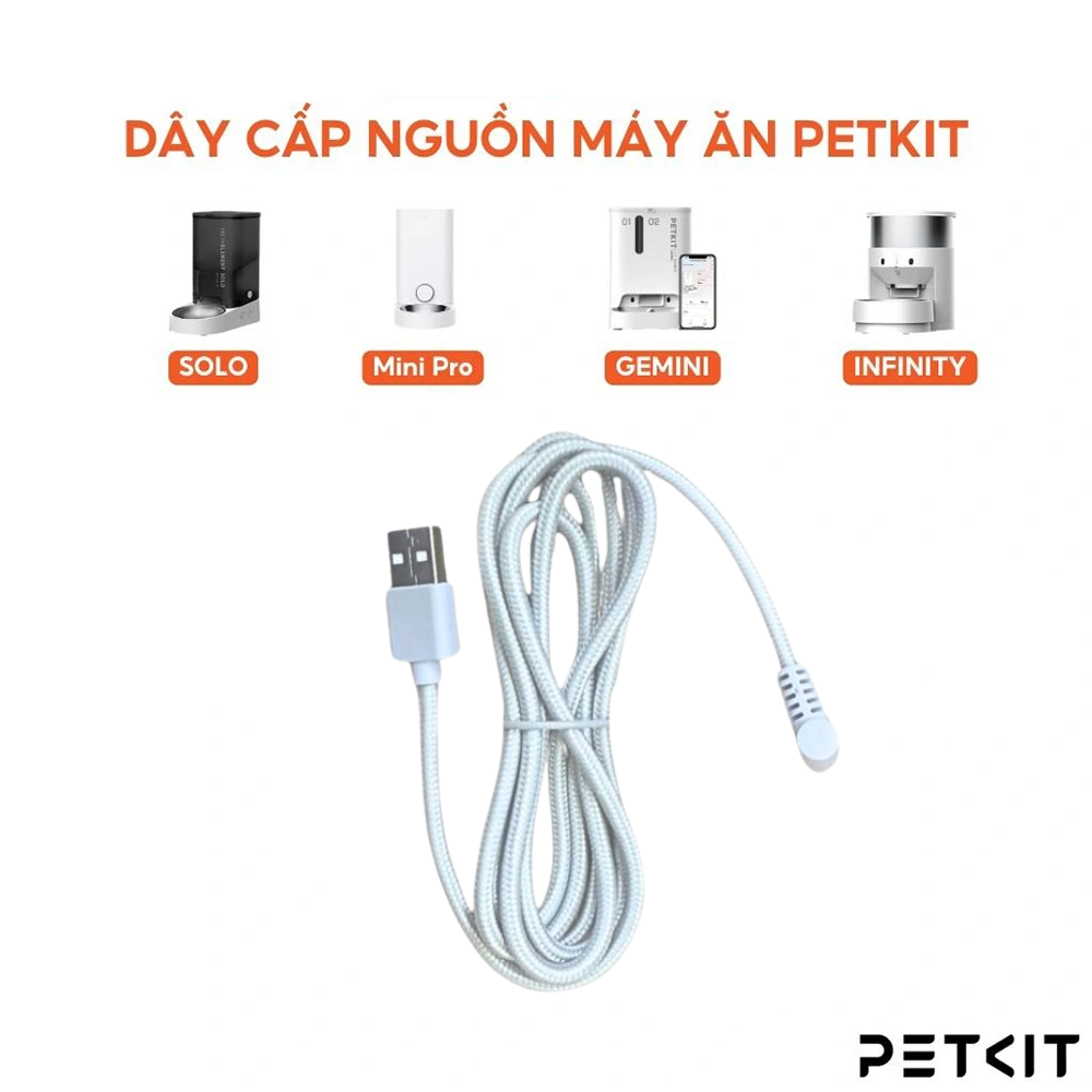 Dây nguồn máy không camera Petkit