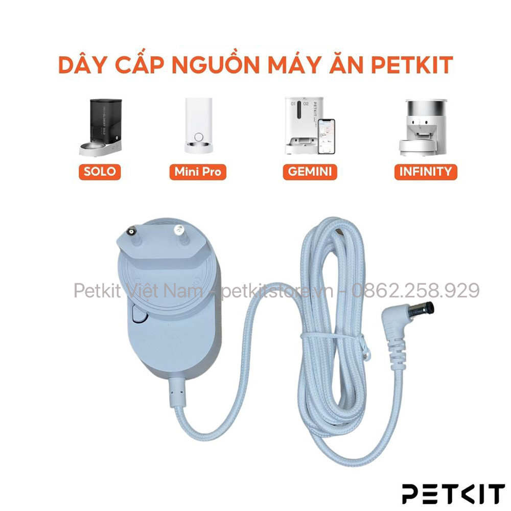 Dây nguồn máy không camera Petkit