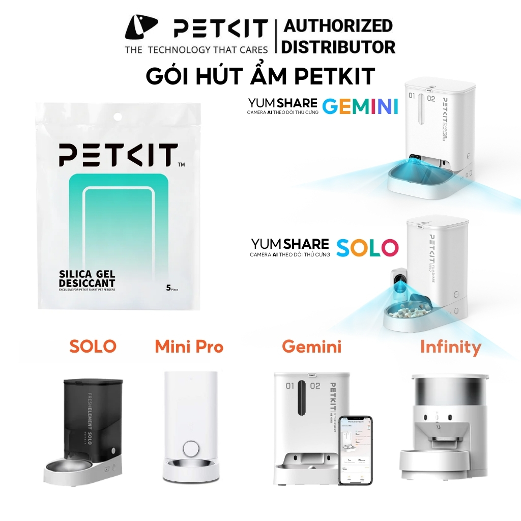 Combo 5 Gói hút ẩm dành cho máy ăn tự động PETKIT