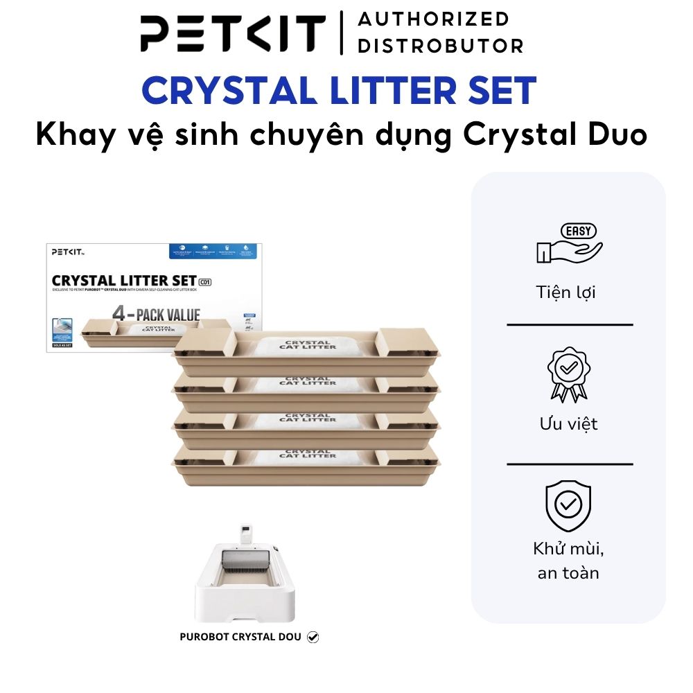 Khay Cát Vệ Sinh Cho Máy Vệ Sinh Tự Động cho Mèo PETKIT Purobot Crystal Duo