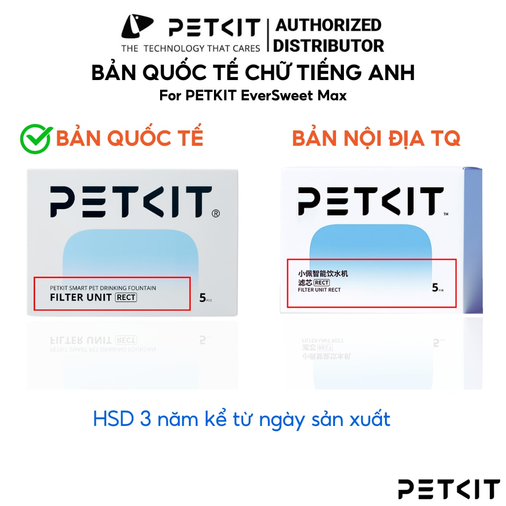 Lõi lọc nước PETKIT Filter RECT dành cho máy lọc nước Eversweet Max