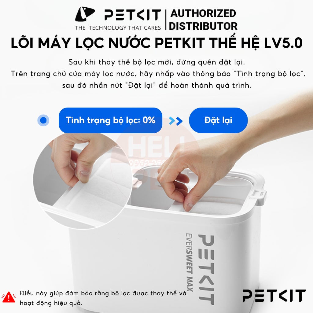 Lõi lọc nước PETKIT Filter RECT dành cho máy lọc nước Eversweet Max