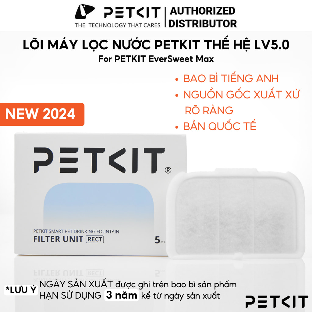 Lõi lọc nước PETKIT Filter RECT dành cho máy lọc nước Eversweet Max