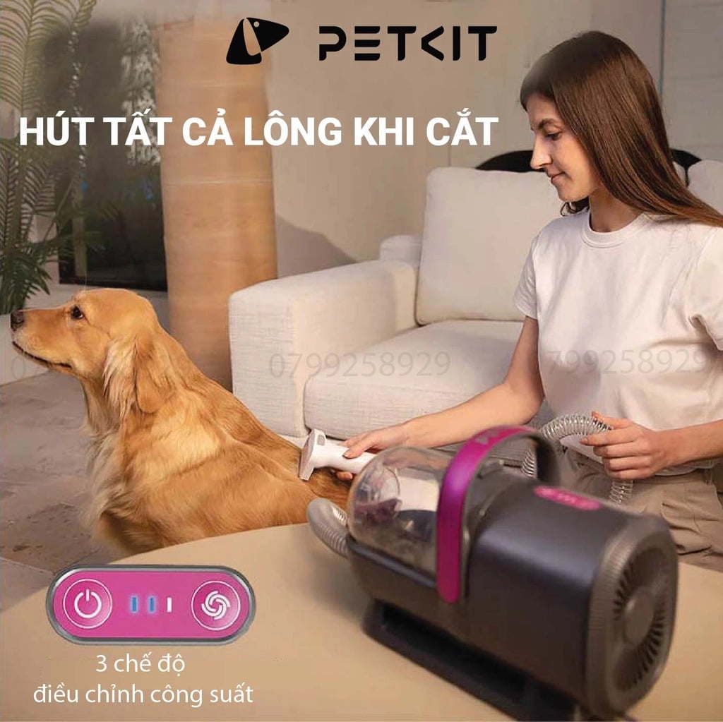 Máy Cắt, Tỉa, Chải, Hút Lông Chó Mèo PETKIT 5in1 Cao Cấp