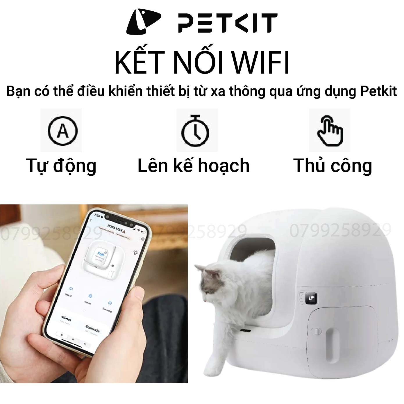 Máy dọn phân mèo tự động PETKIT PURA MAX 2024