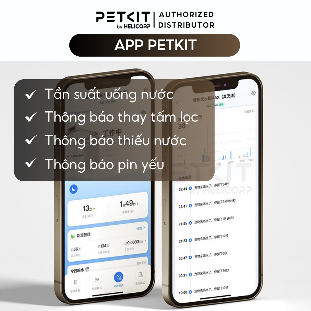 Máy lọc nước PETKIT Eversweet Max 3L - Dùng pin sạc 5000mAh