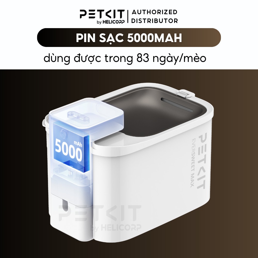 Máy lọc nước PETKIT Eversweet Max 3L - Dùng pin sạc 5000mAh