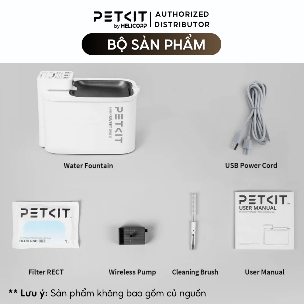 Máy lọc nước PETKIT Eversweet Max 3L - Dùng pin sạc 5000mAh
