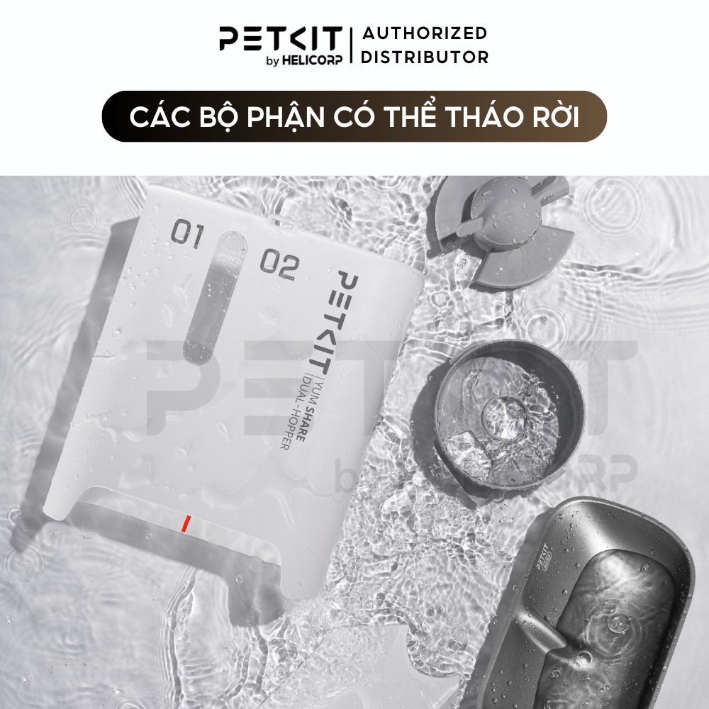 Máy ăn có camera PETKIT YumShare Dual-Hopper (Gemini) - 2 ngăn
