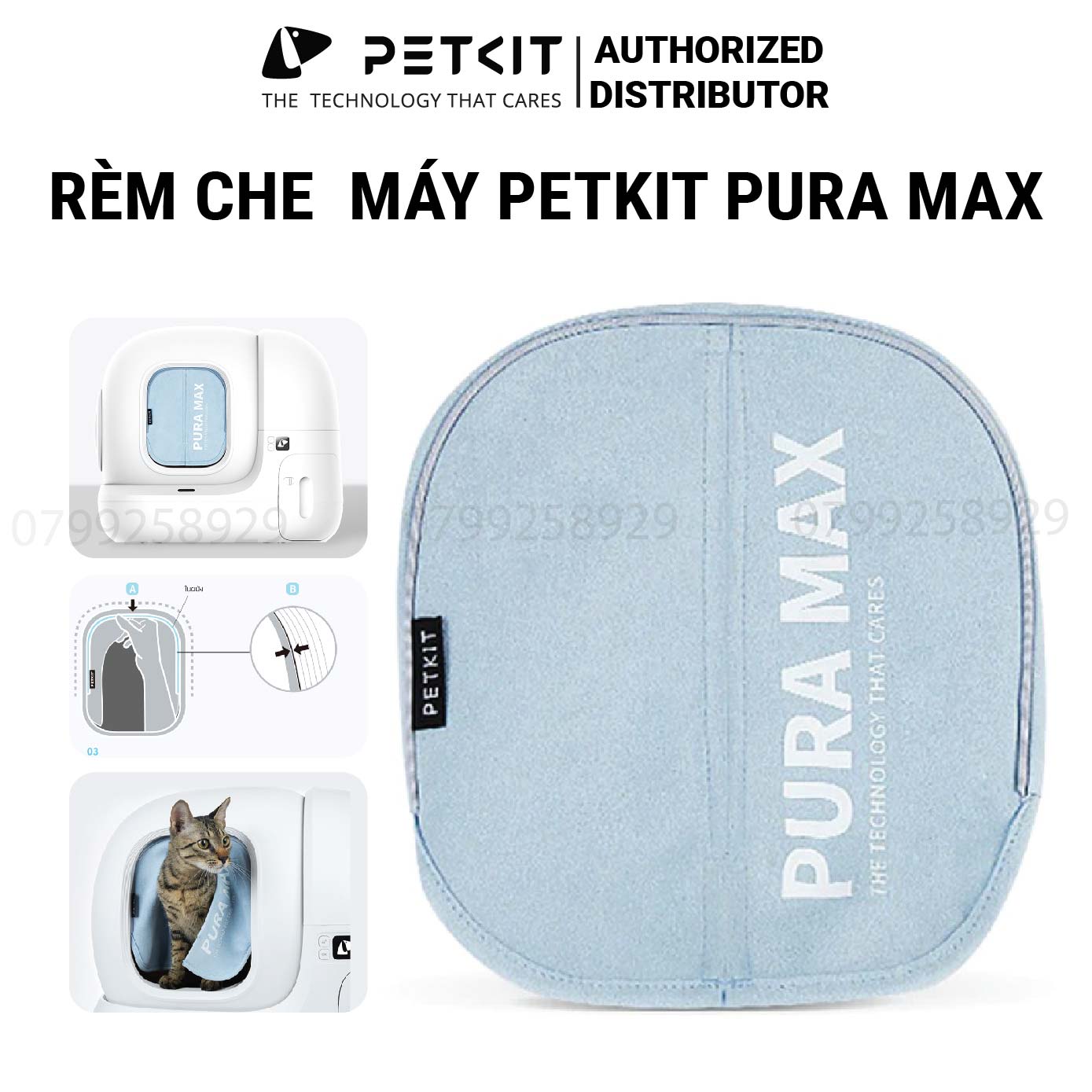 Rèm che máy dọn vệ sinh mèo PETKIT Pura Max