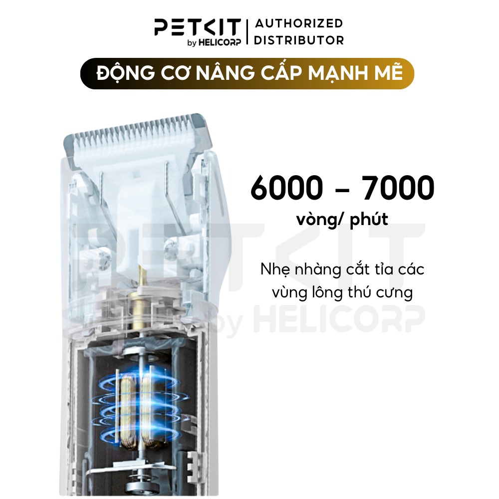 Tông đơ cắt lông chó mèo Petkit 2in1 Pro