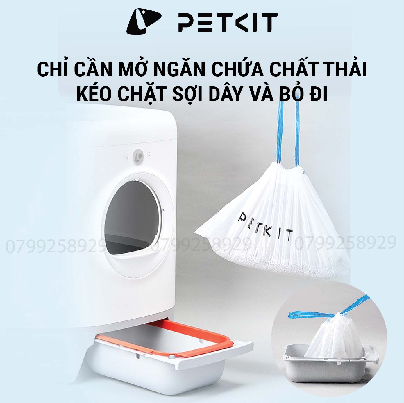 Túi rác Petkit cho máy dọn vệ sinh Pura Max, Pura X