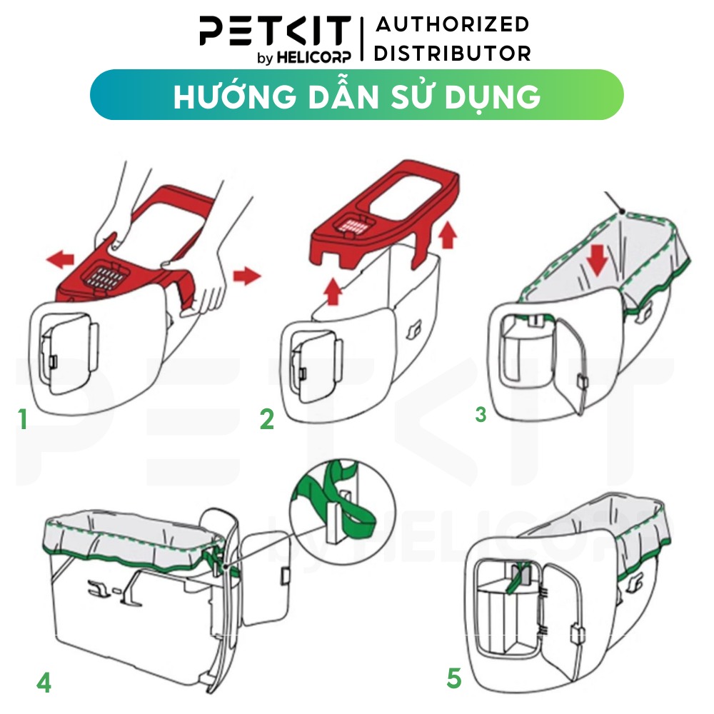 Cuộn túi rác máy dọn phân mèo Petkit Purobot Max Pro