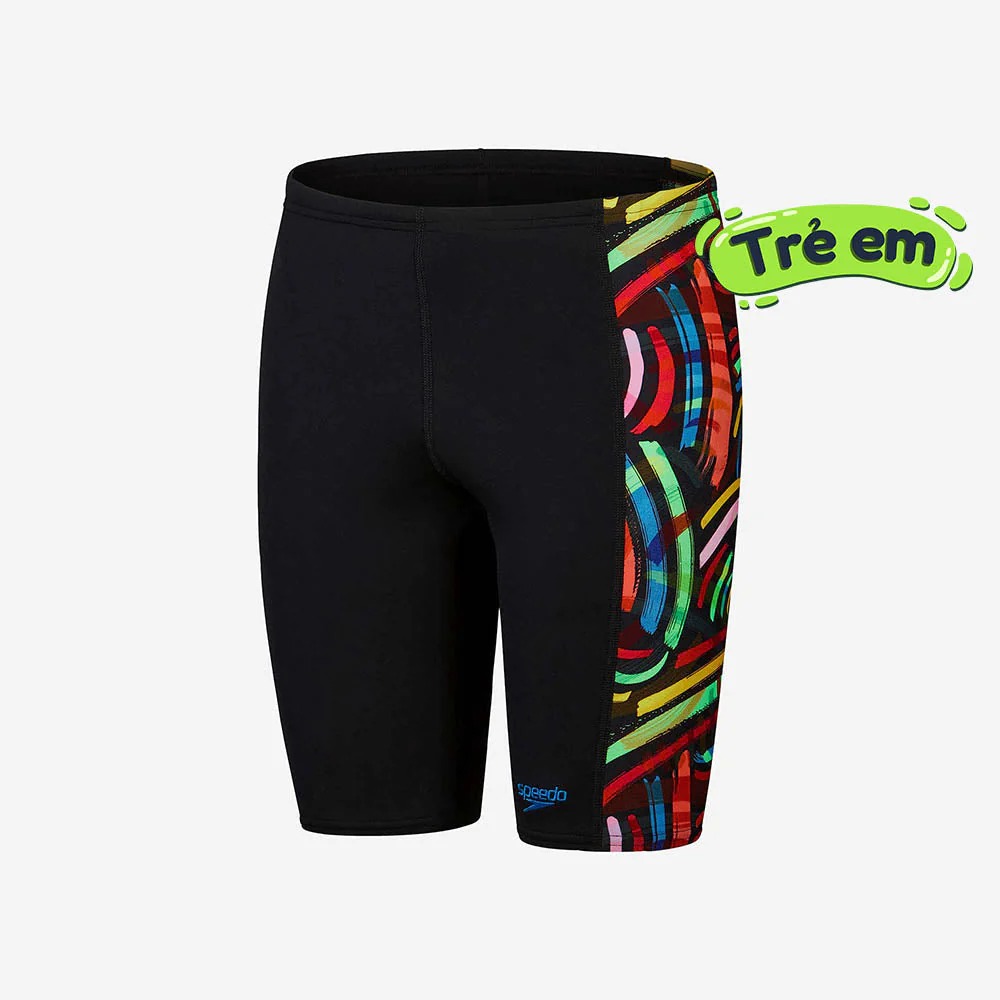 Quần Bơi Bé Trai Speedo Panel - Đen