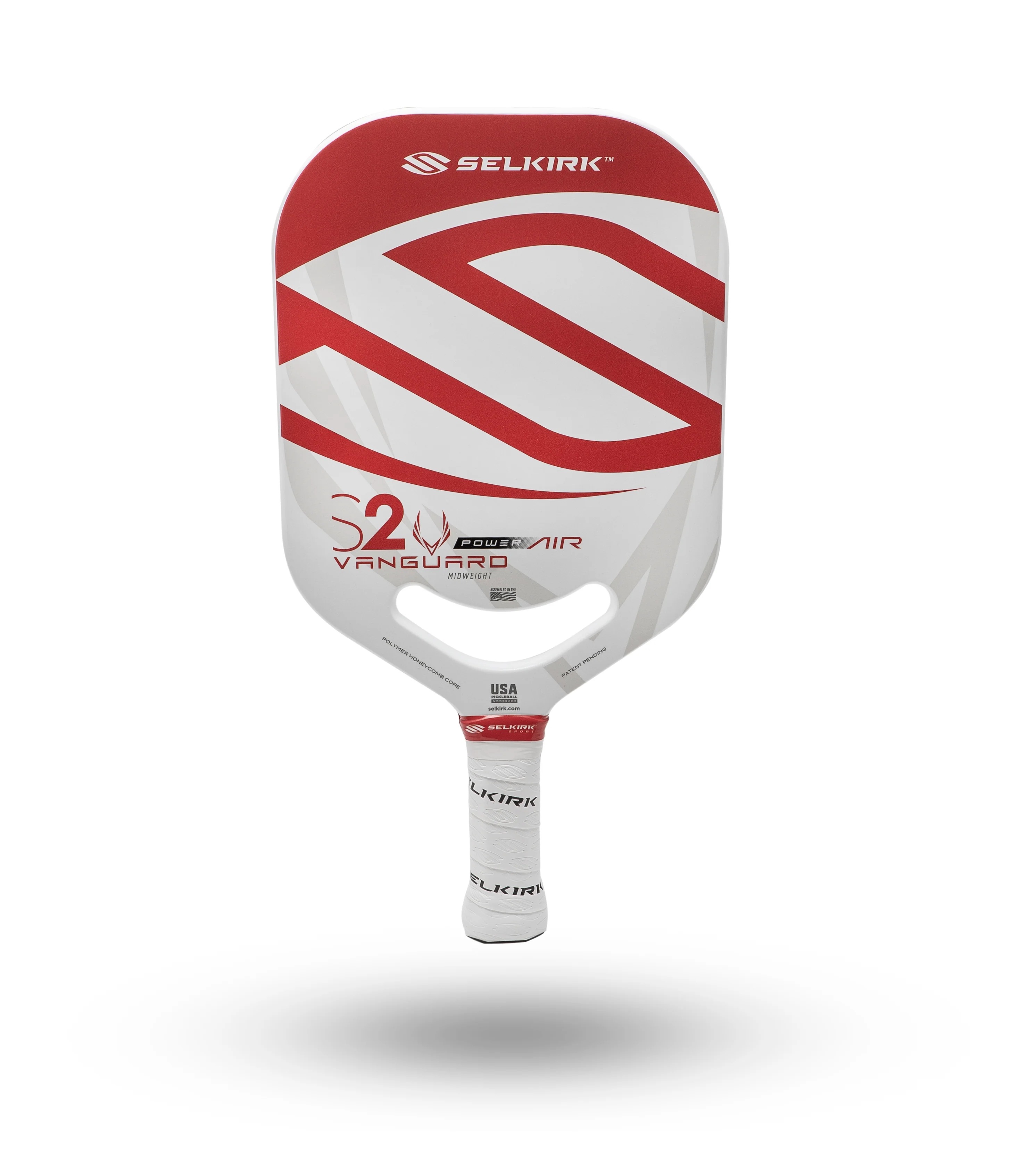 Selkirk vanguard Power Air Invikta S2 red/white 1 Vợt pickleball Selkirk Vanguard Power Air - S2