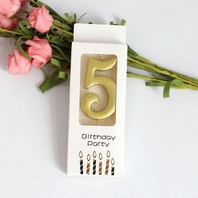 Nến Nhũ Đẹp - SỐ 5 (số)