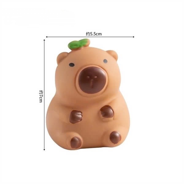 Chuột Capybara Nâu - Nhựa Cứng (con)