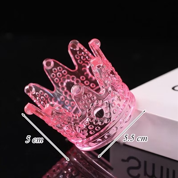 Vương Miện Trong Suốt Size Nhỏ - HỒNG (cái)