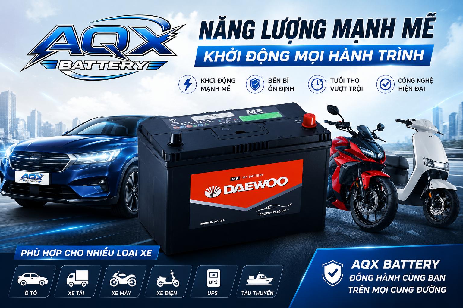 Ắc Quy DAEWOO Có Tốt Không? Vì Sao Nên Sử Dụng Ắc Quy DAEWOO Cho Ô Tô?