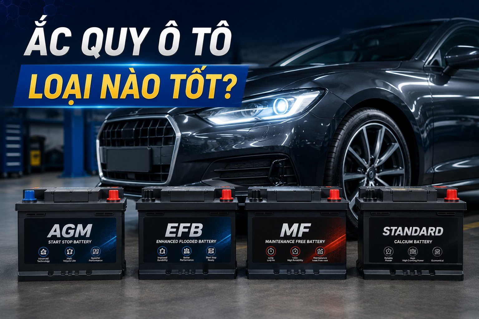 Ắc Quy Ô Tô Loại Nào Tốt? Top Các Thương Hiệu Được Người Dùng Quan Tâm