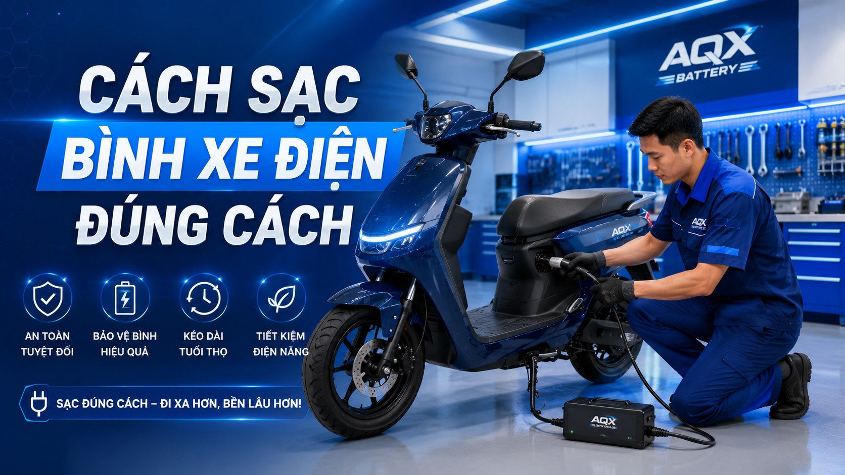 Cách Sạc Bình Xe Điện Đúng Cách Để Kéo Dài Tuổi Thọ Và Tiết Kiệm Chi Phí