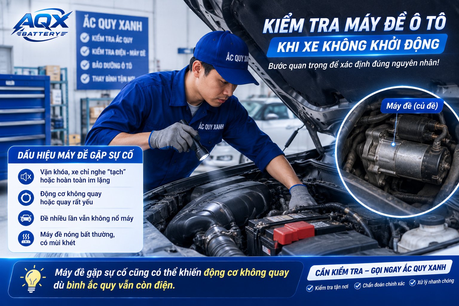 Xe Ô Tô Đề Không Nổ: 9 Nguyên Nhân Thường Gặp Và Cách Xử Lý