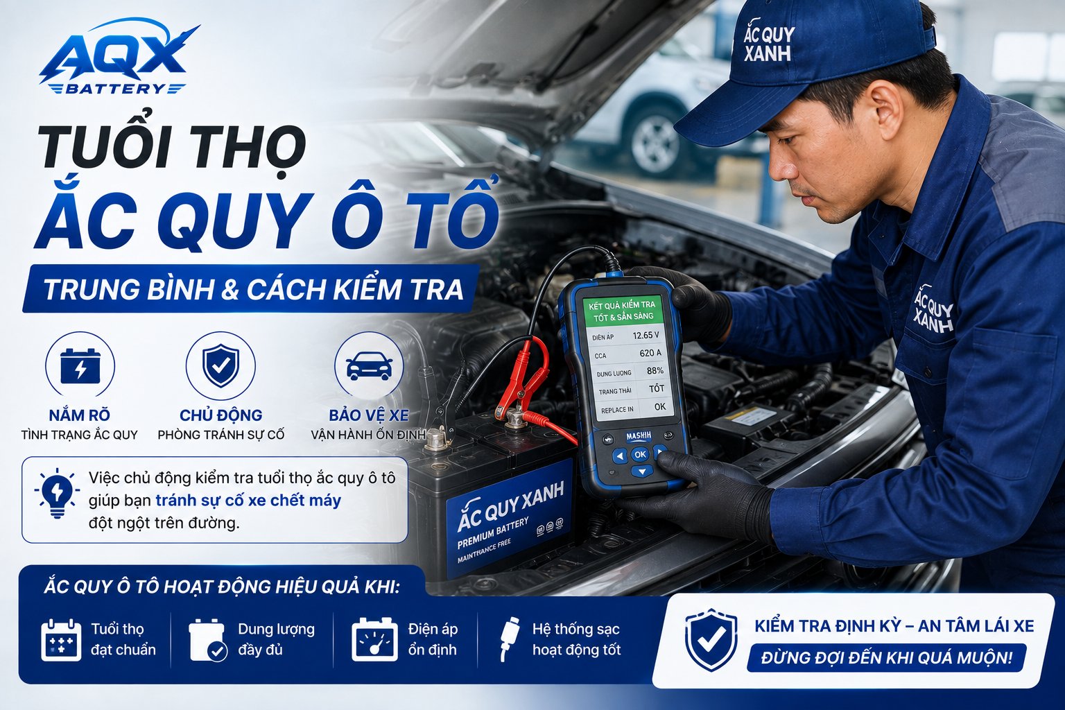 Đừng Chờ Đến Khi Xe Chết Máy Mới Quan Tâm Đến Ắc Quy!