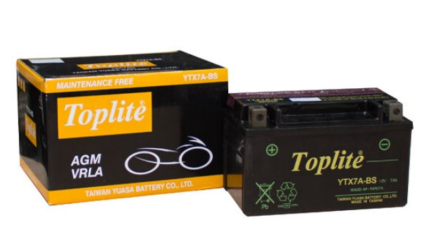 ẮC QUY TOPLITE XE MÁY & PKL YTX7A-BS