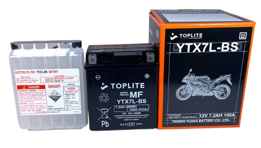 ẮC QUY TOPLITE XE MÁY & PKL YTX7L