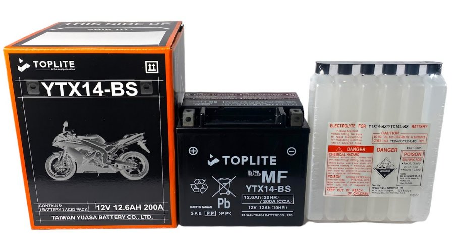 ẮC QUY TOPLITE XE MÁY & PKL YTX14