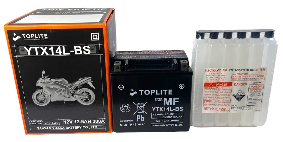 ẮC QUY TOPLITE XE MÁY & PKL YTX14L