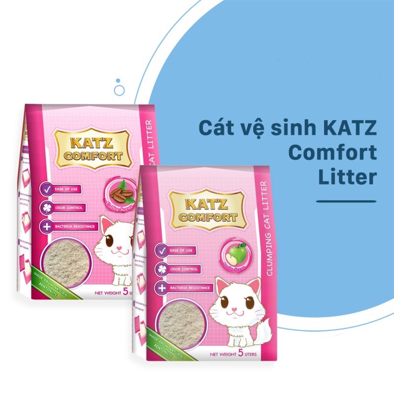Cát Vệ Sinh Cho Mèo COMFORT KATZ Cafe 5kg