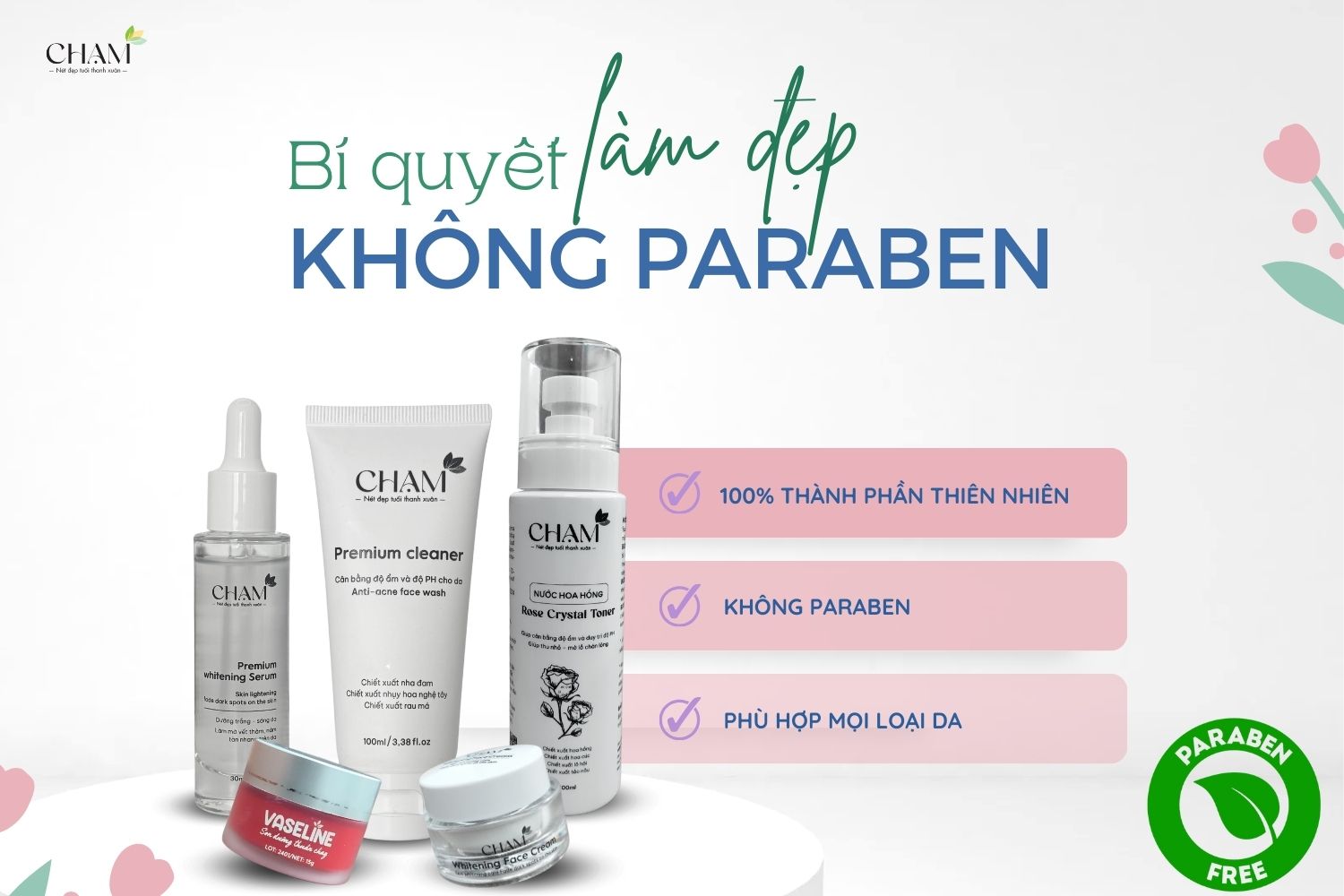 Paraben trong mỹ phẩm là gì? Có đáng lo ngại cho sức khỏe không?