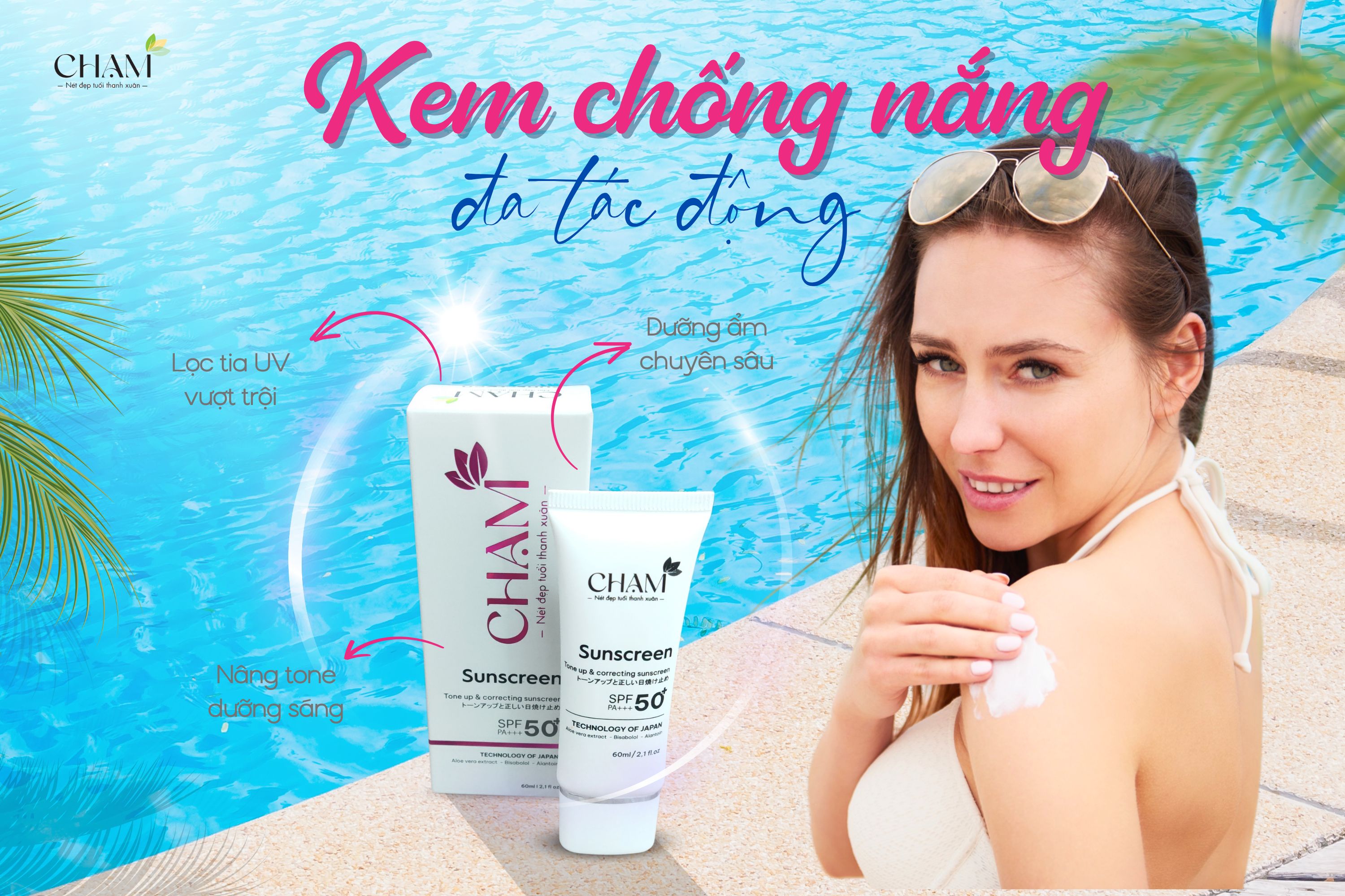 Kem chống nắng đa tác động CHẠM - Bí quyết cho làn da khỏe mạnh và rạng rỡ