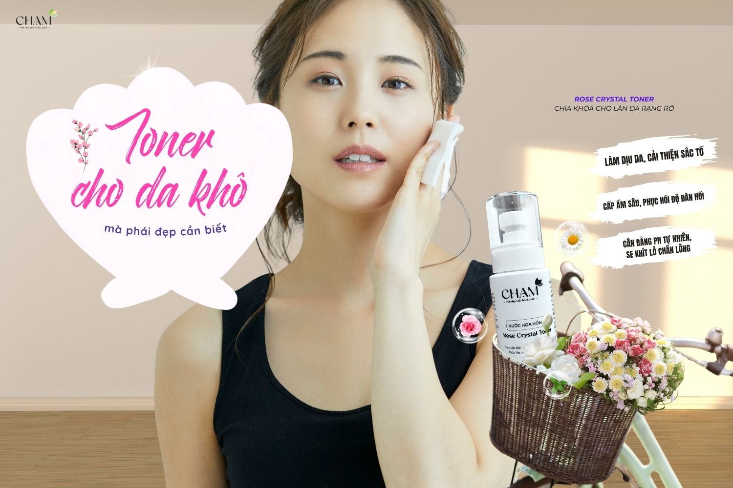 Nước tẩy trang cho da khô: Bí quyết làm sạch không gây kích ứng