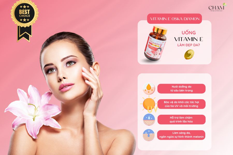 Uống Vitamin E làm đẹp da: Sự thật như thế nào?