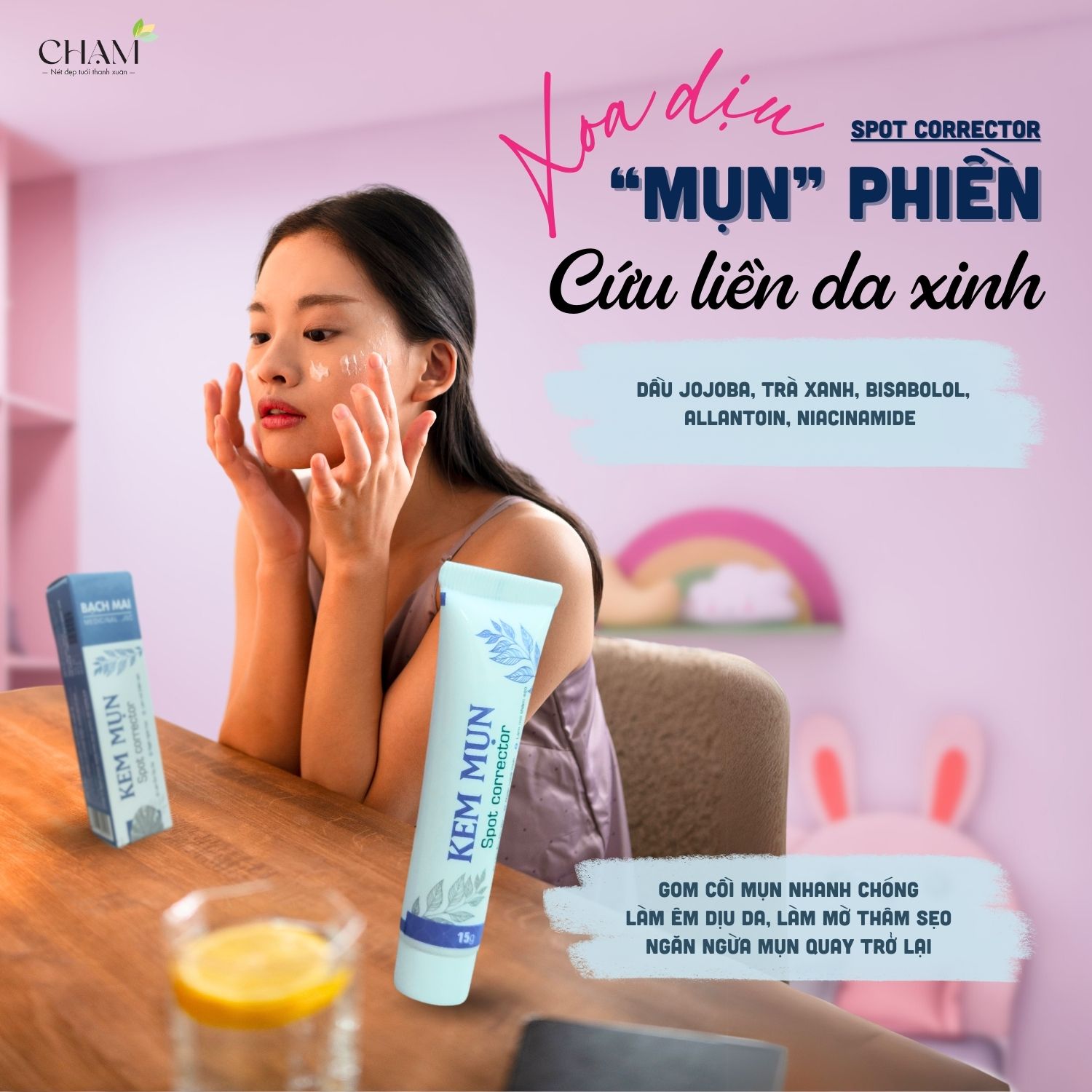 Kem trị mụn là một trong những giải pháp hữu hiệu để làm xẹp mụn bọc nhanh chóng