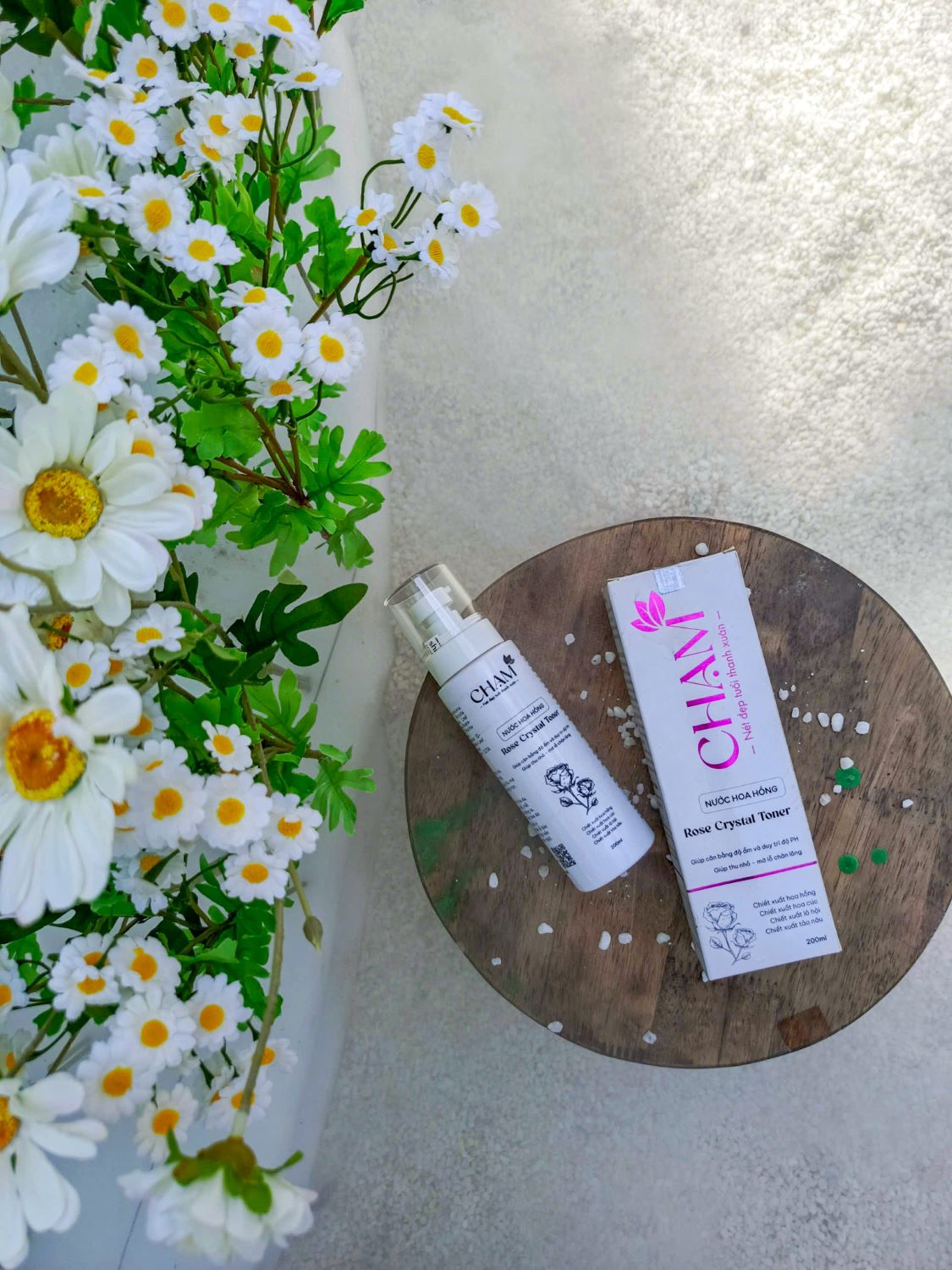 CHẠM - Nước hoa hồng Rose Crystal Toner